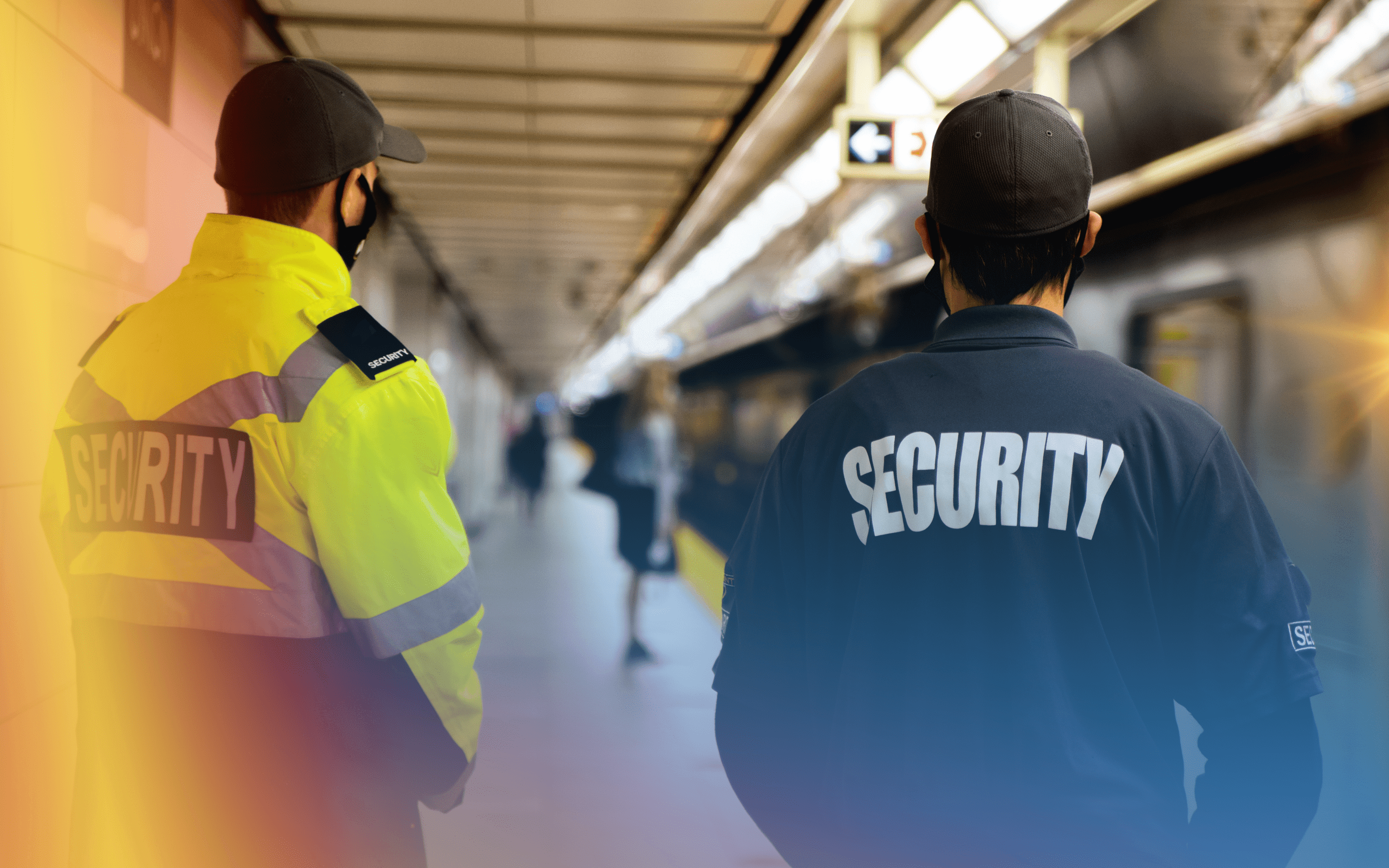 Security guards on duty